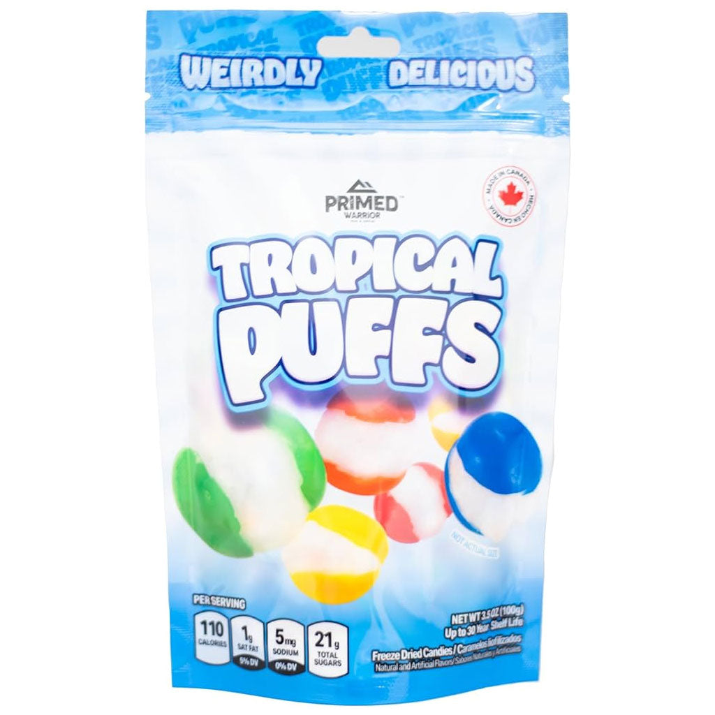 Freeze Dried Tropical Puffs Confection - Nibblers Popcorn Company
