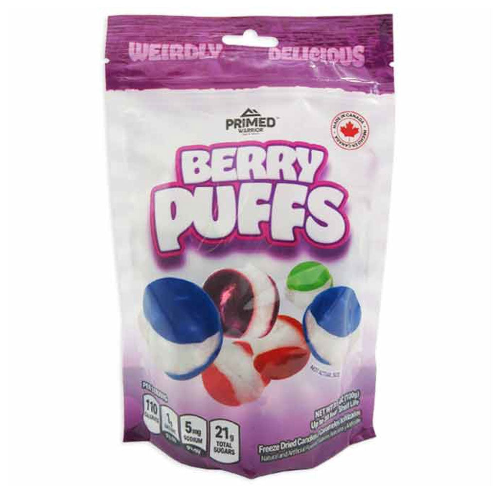 Freeze Dried Berry Puffs Confection - Nibblers Popcorn Company