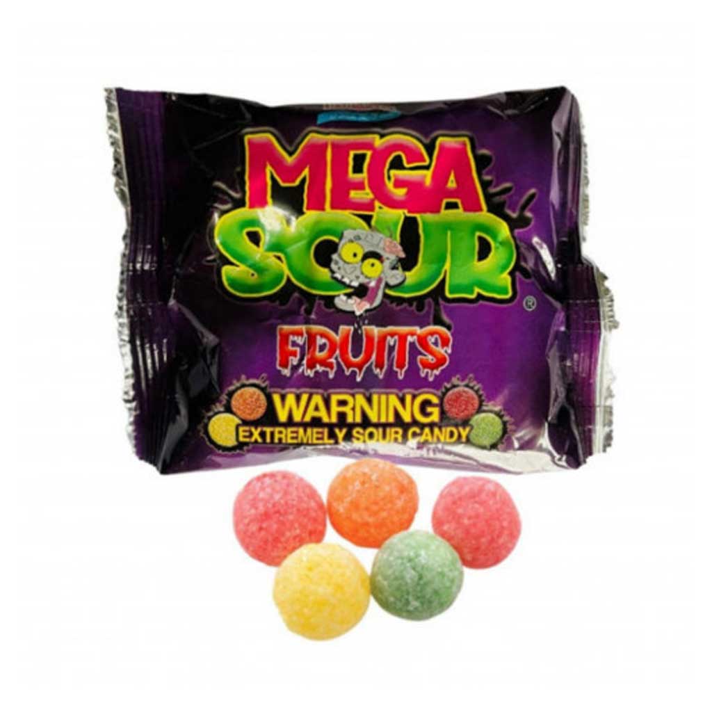 Mega Sour Fruits Confection - Nibblers Popcorn Company