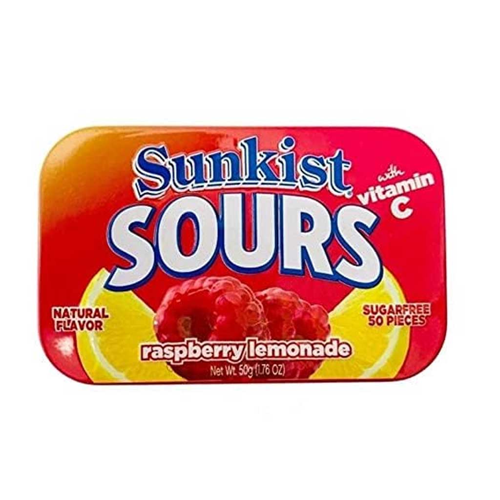 Sunkist Sours - Raspberry Lemonade Confection - Nibblers Popcorn Company