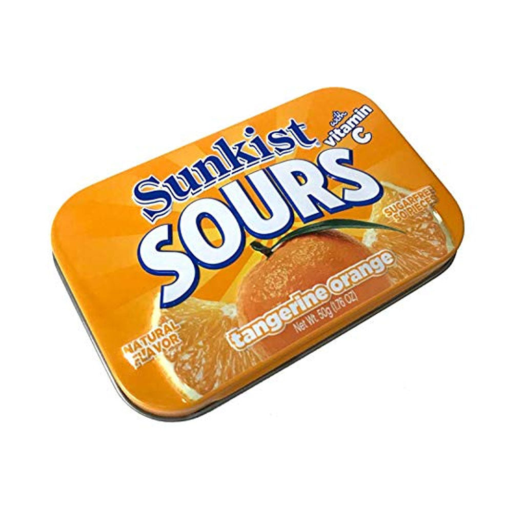 Sunkist Sours - Tangerine Orange Confection - Nibblers Popcorn Company