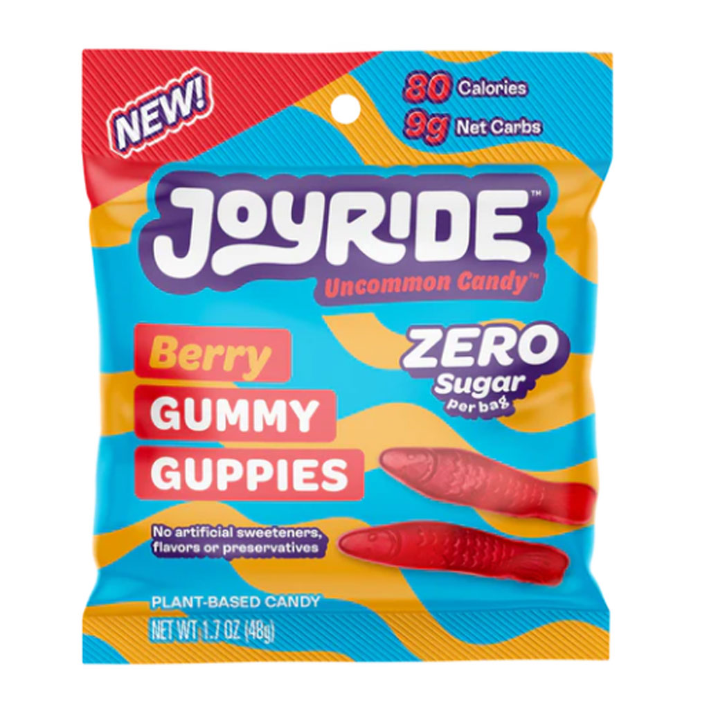 Joyride Zero Sugar Berry Gummy Guppies Confection - Nibblers Popcorn Company