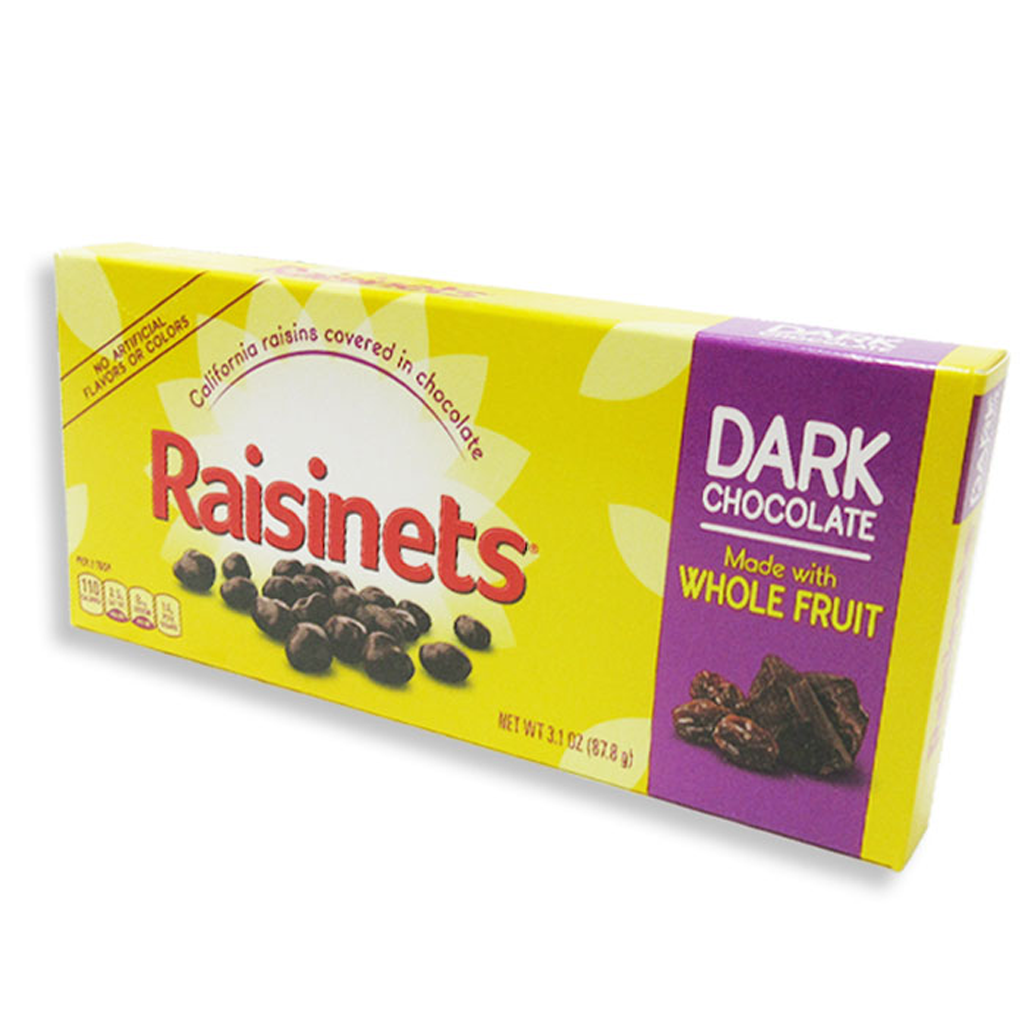 Raisinets Dark Chocolate Theaterbox Confection - Nibblers Popcorn Company