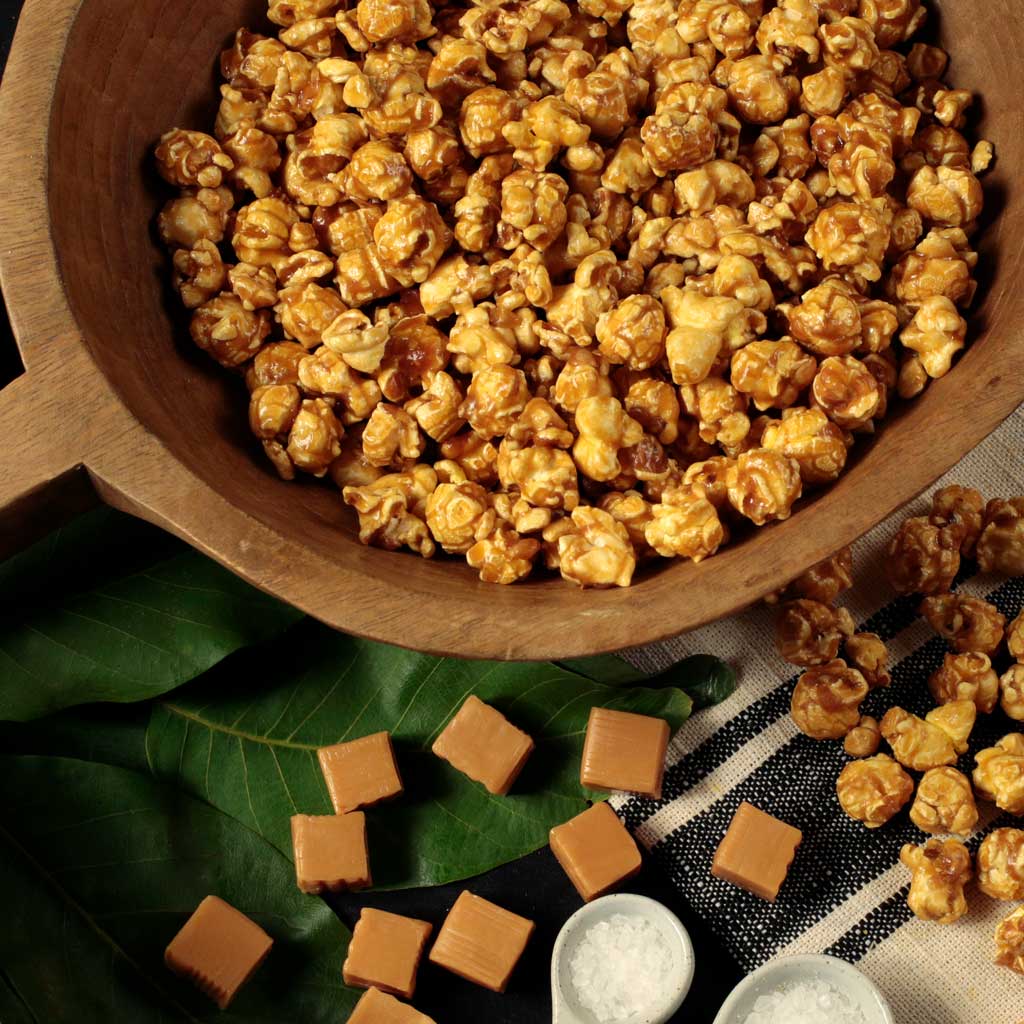 Sea Salt Caramel Popcorn - Nibblers Popcorn Company
