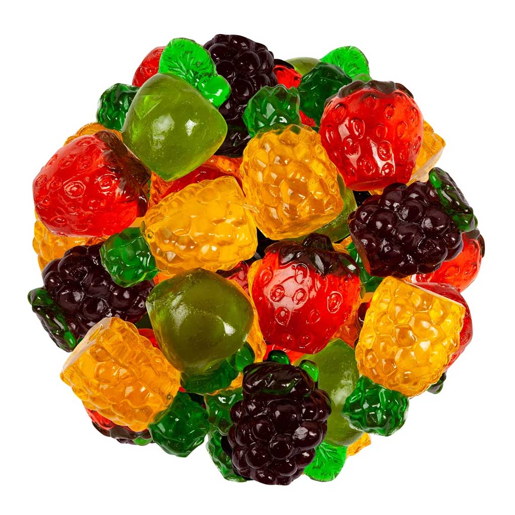 3D Gummy Fruits Confection - Nibblers Popcorn Company