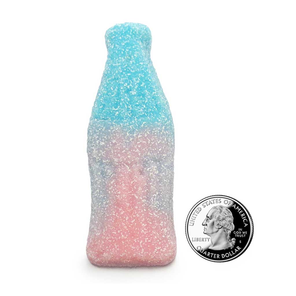 Giant Sour Bubble Gum Cola Bottles Confection - Nibblers Popcorn Company