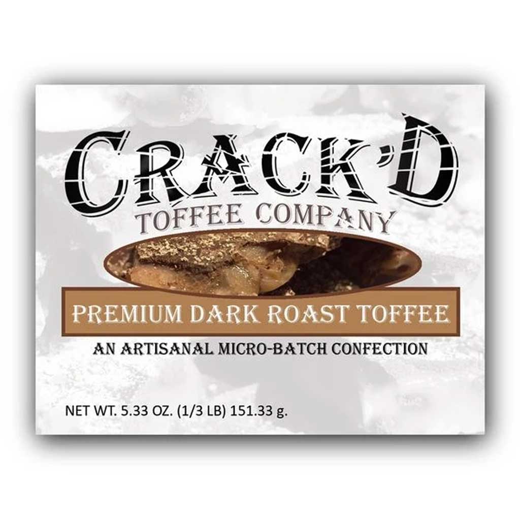 Crack’d Toffee - Premium Dark Roast Confection - Nibblers Popcorn Company