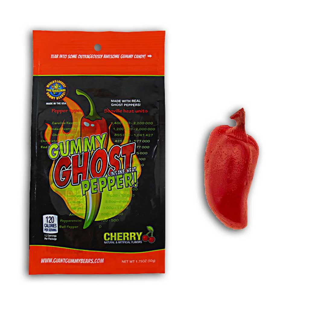 Gummy Ghost Pepper Confection - Nibblers Popcorn Company