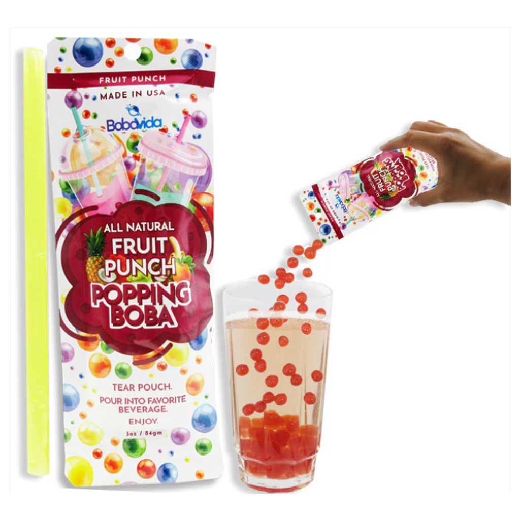 Popping Boba - Fruit Punch Confection - Nibblers Popcorn Company