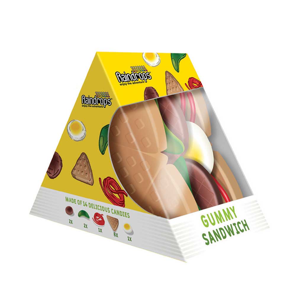 Raindrops Gummy Sandwich Confection - Nibblers Popcorn Company