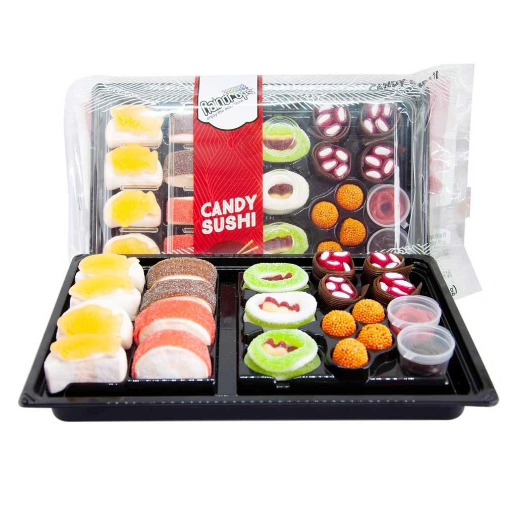 Raindrops Gummy Sushi - Large Confection - Nibblers Popcorn Company