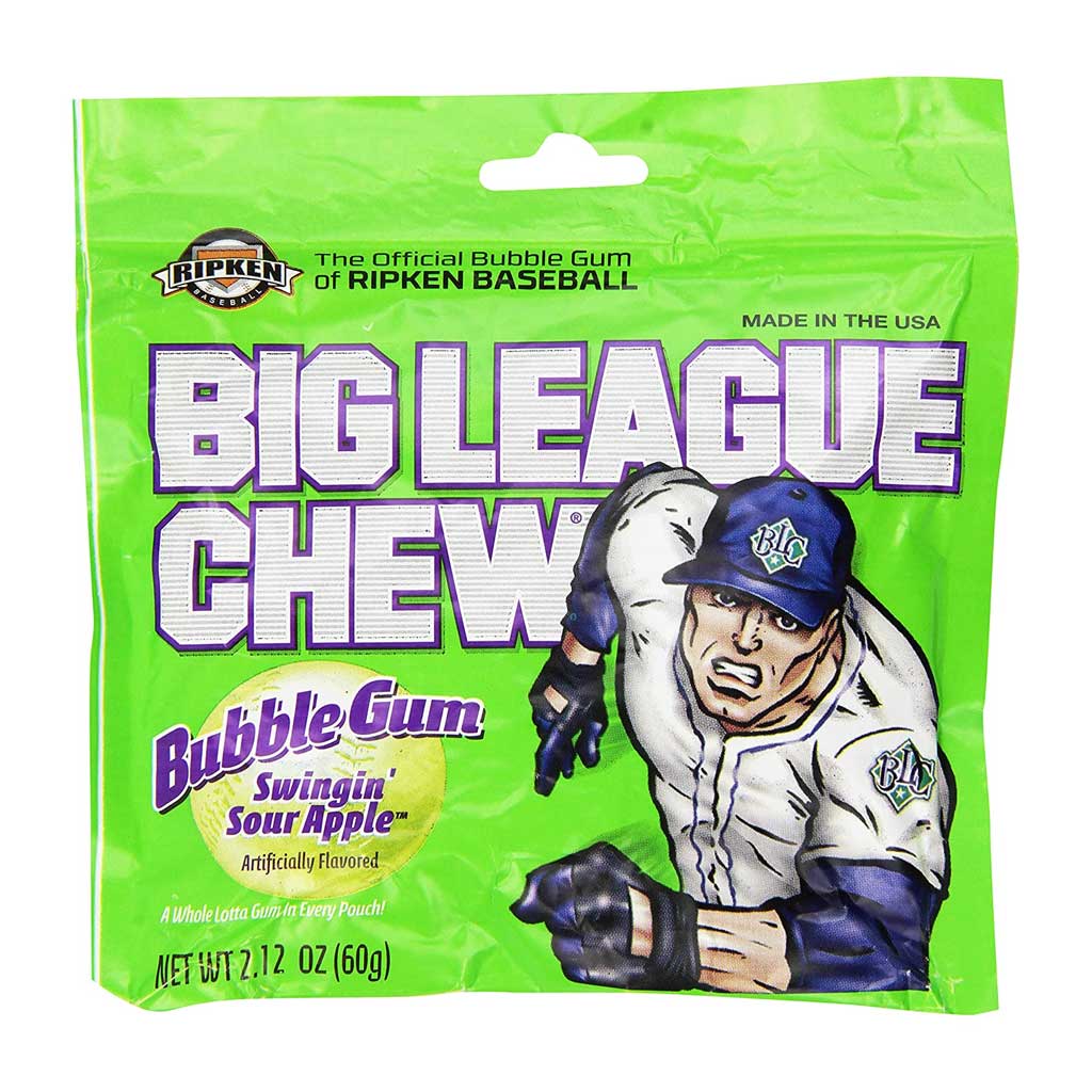 Big League Chew - Sour Apple Confection - Nibblers Popcorn Company