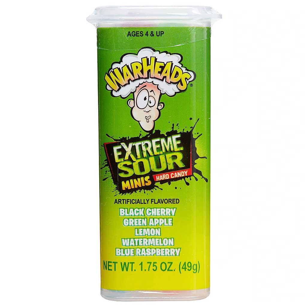 Warheads Mini Xtreme Sour Hard Candy Confection - Nibblers Popcorn Company