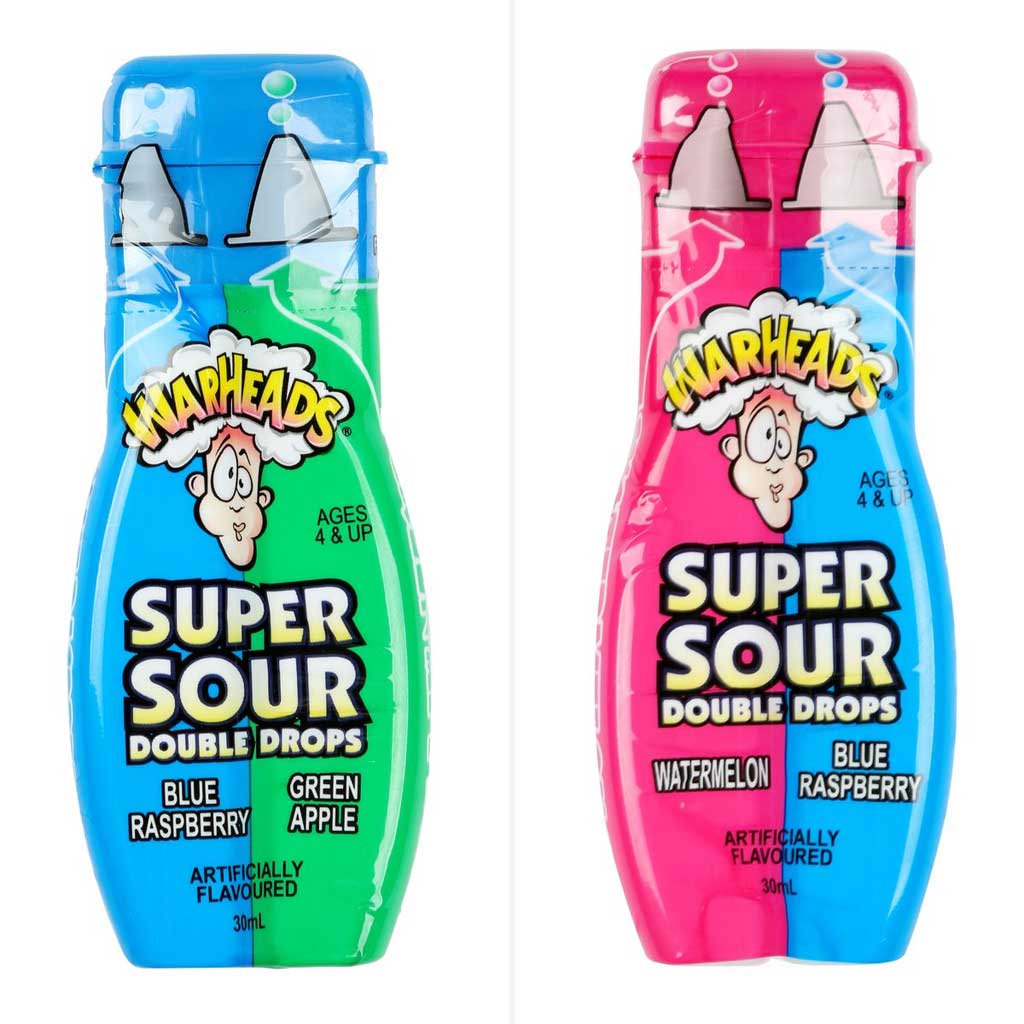 Warheads Sour Double Drops Confection - Nibblers Popcorn Company