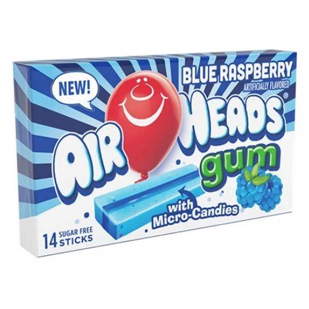 Airheads Blue Raspberry Gum Confection - Nibblers Popcorn Company
