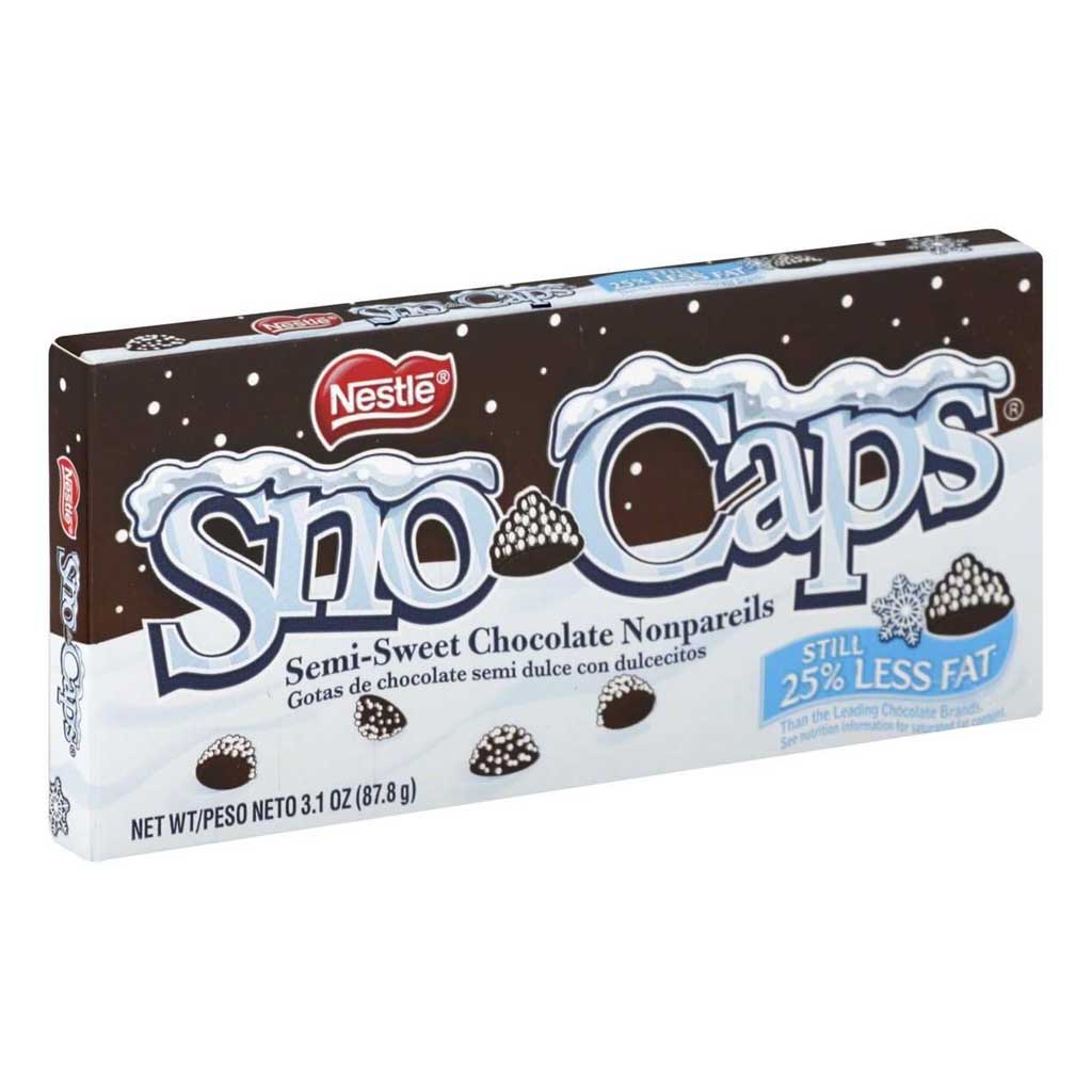 Sno Caps Theaterbox Confection - Nibblers Popcorn Company