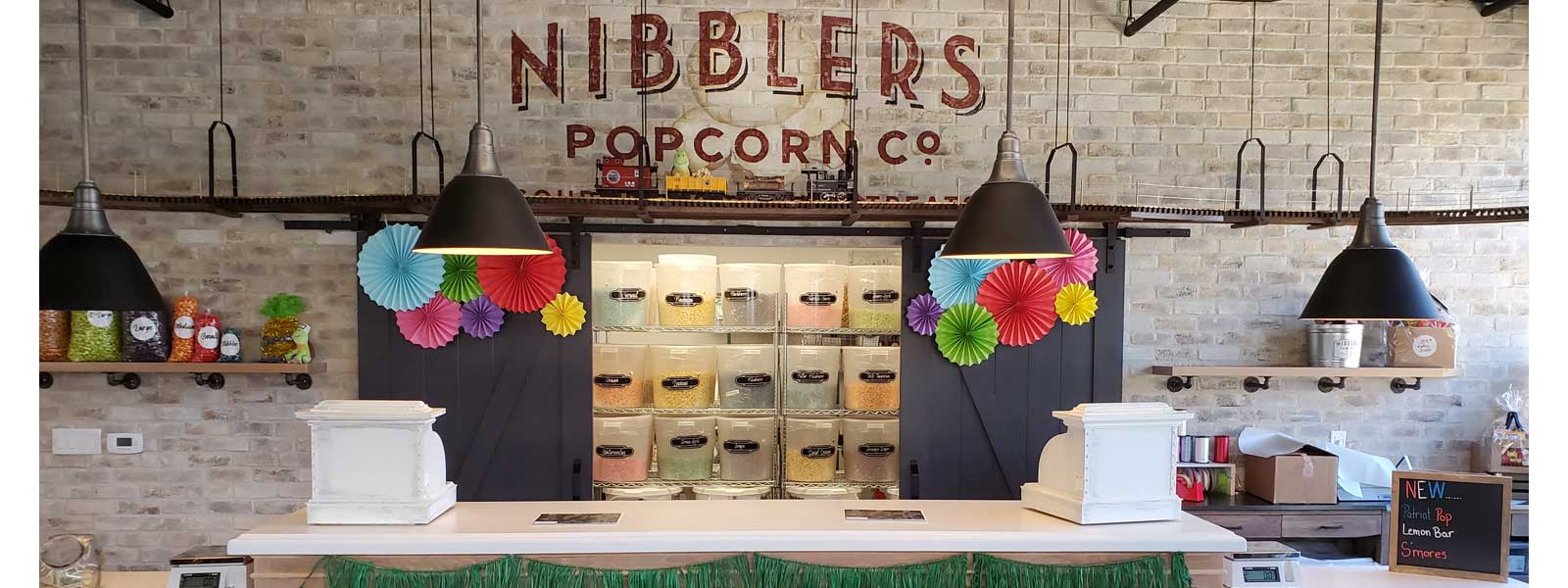 Image of our front counter at summer