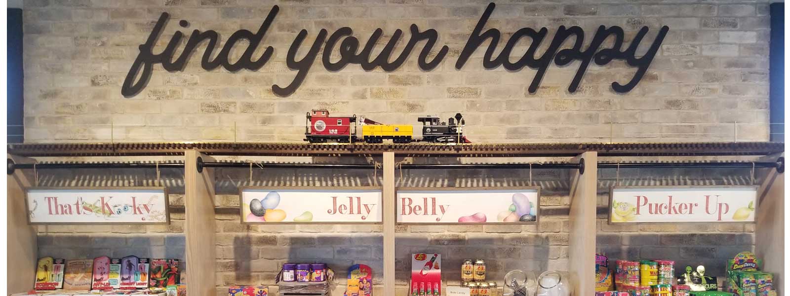 Pop in to 'find your happy'!