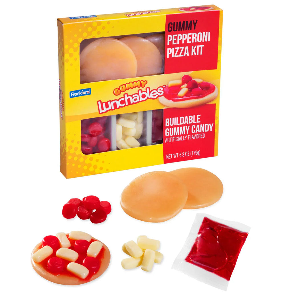 Gummy Lunchables Pizza Kit Confection - Nibblers Popcorn Company