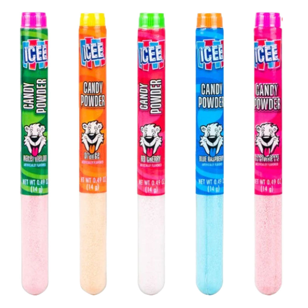 Icee Candy Powder Tube Confection - Nibblers Popcorn Company