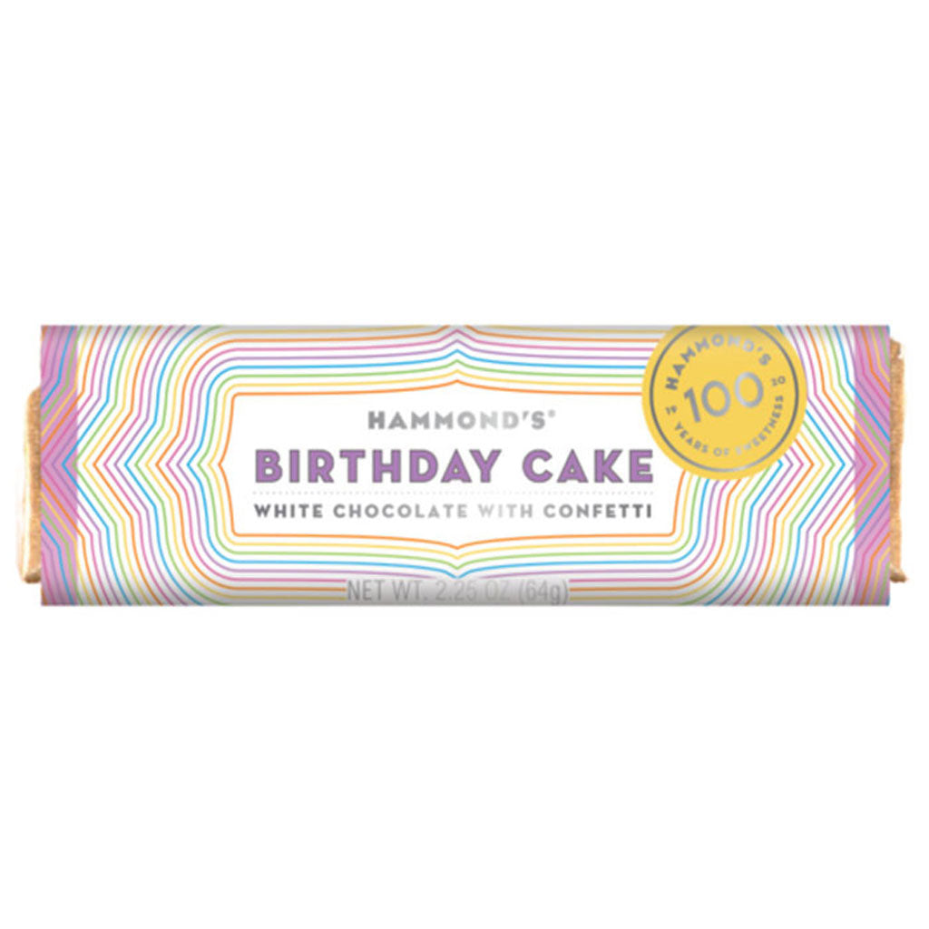 Hammonds Bar - Birthday Cake Confection - Nibblers Popcorn Company