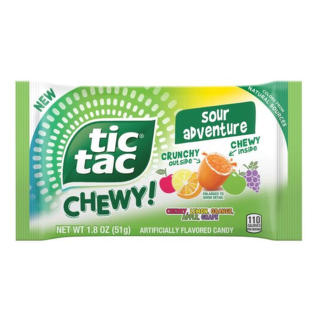 Tic Tac Chewy - Sour Adventure Confection - Nibblers Popcorn Company