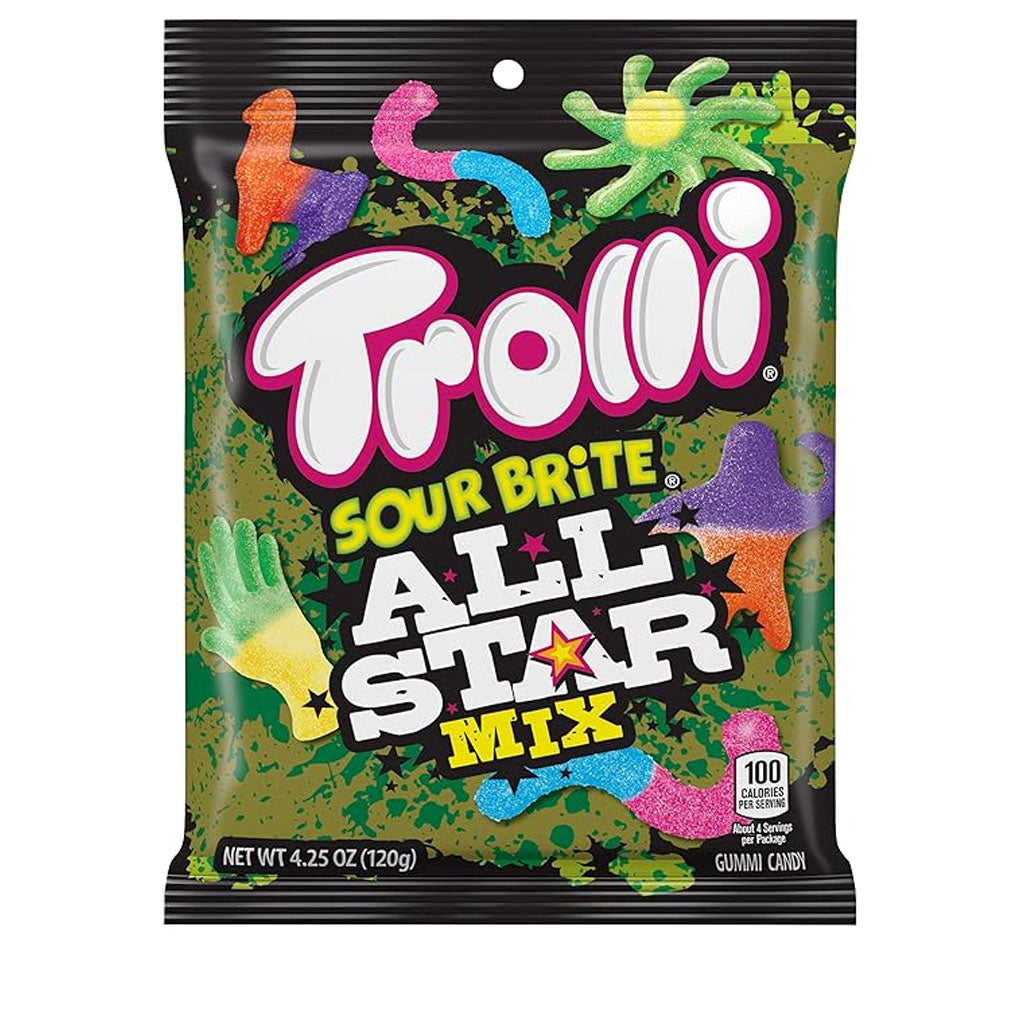 Trolli Sour Brite All Star Mix Confection - Nibblers Popcorn Company