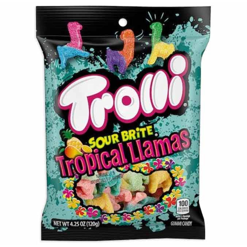 Trolli Sour Brite Tropical Llamas Confection - Nibblers Popcorn Company