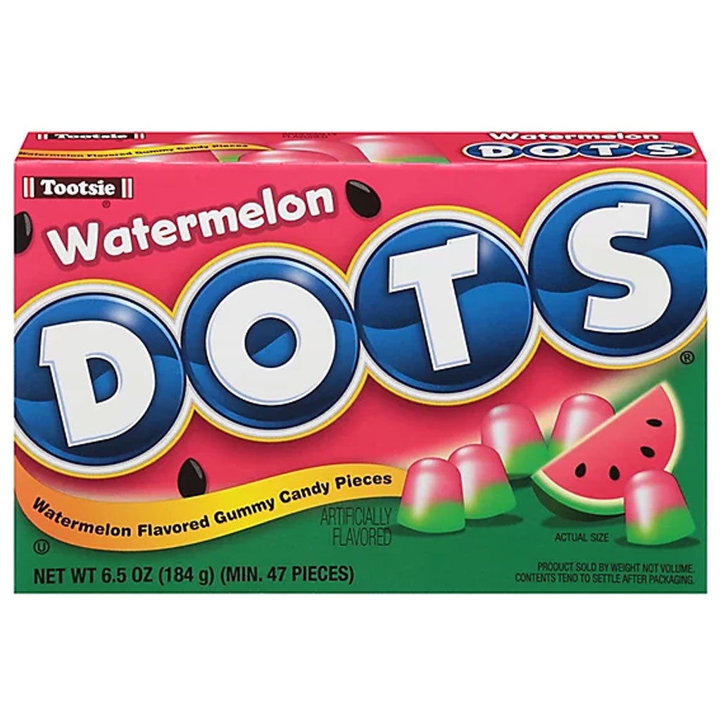 Dots Watermelon Theaterbox Confection - Nibblers Popcorn Company