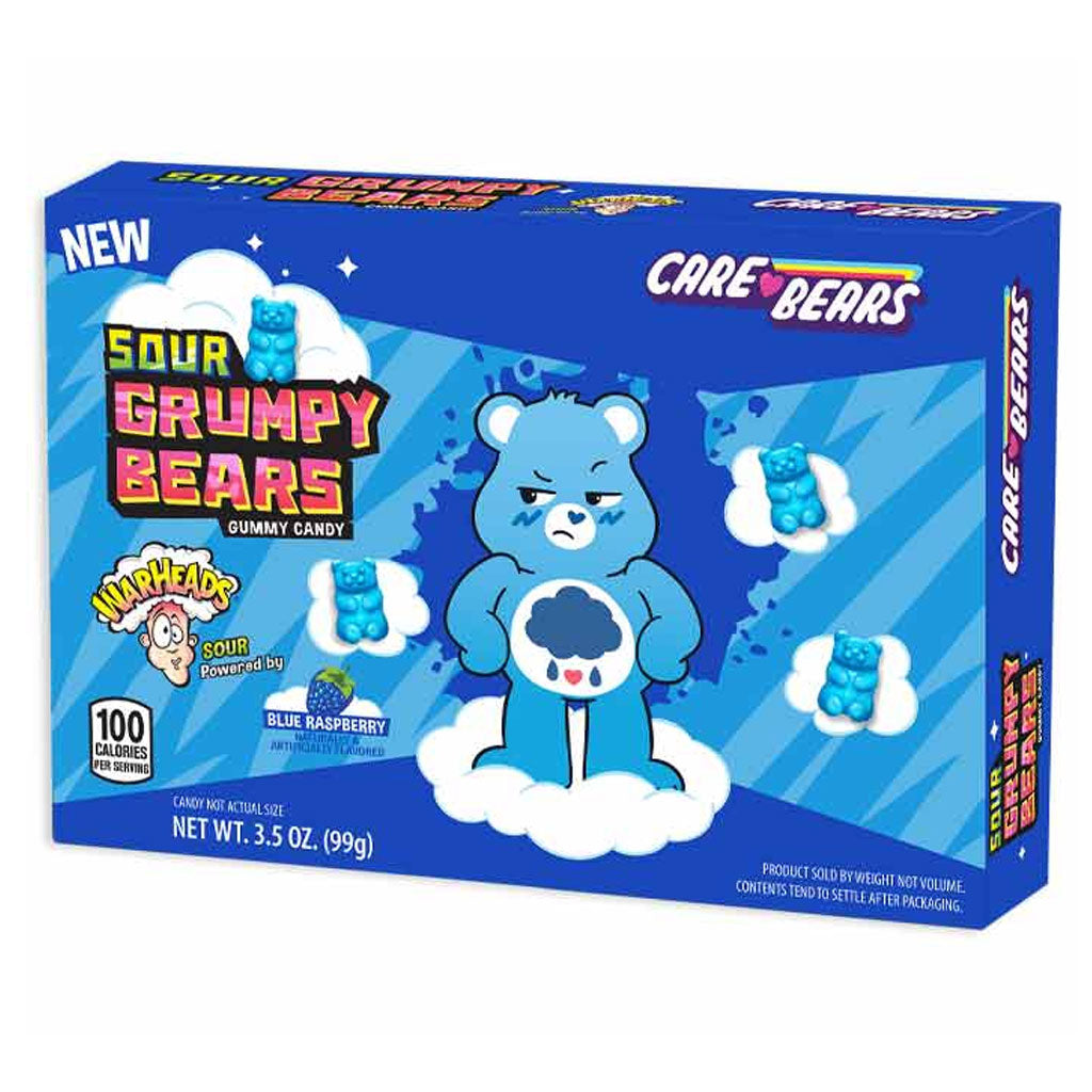 Warheads Sour Grumpy Bears Theaterbox Confection - Nibblers Popcorn Company