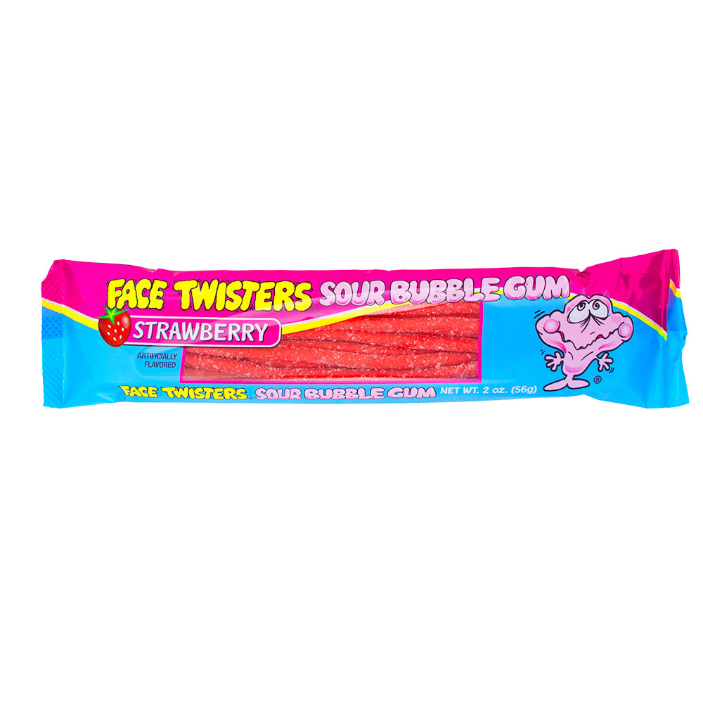 Sour Bubble Gum - Strawberry Confection - Nibblers Popcorn Company