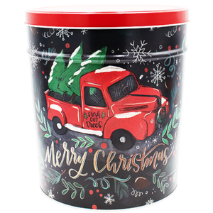 Christmas Tree Farm Truck Tin