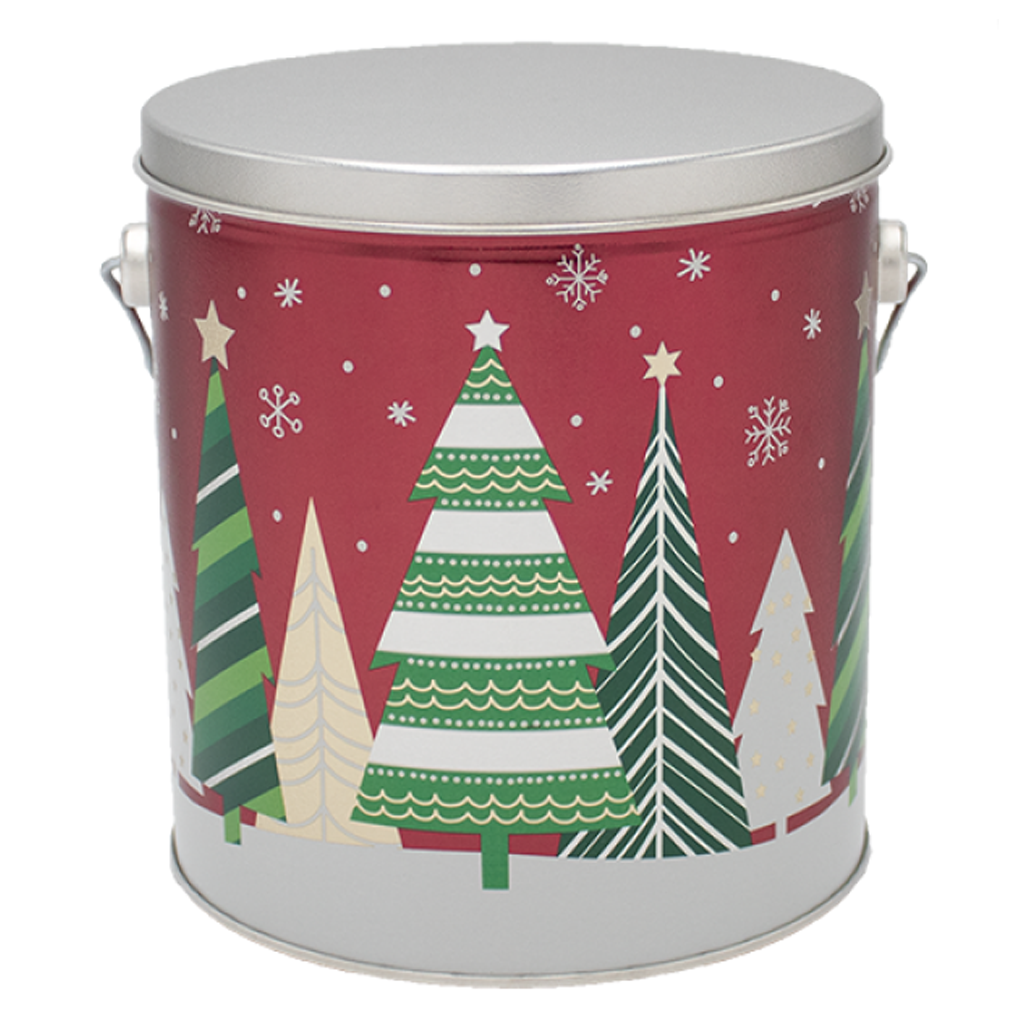 Holiday Trees Tin Gift - Nibblers Popcorn Company