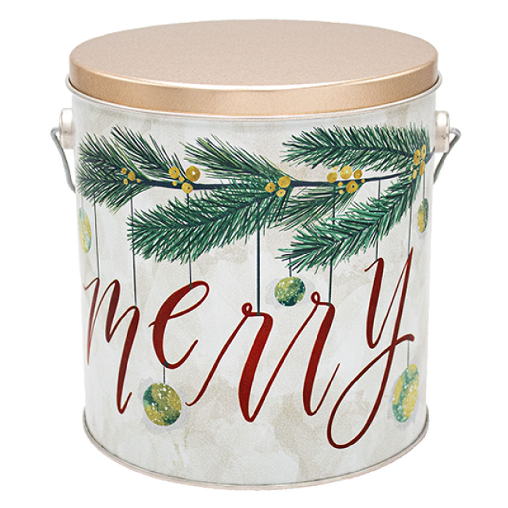 Very Merry Tin Gift - Nibblers Popcorn Company