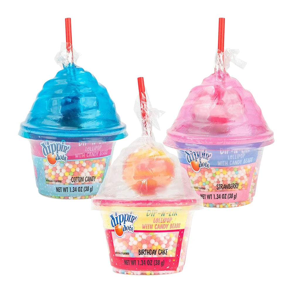 Dippin Dots Dip-n-Lik Lollipop Confection - Nibblers Popcorn Company