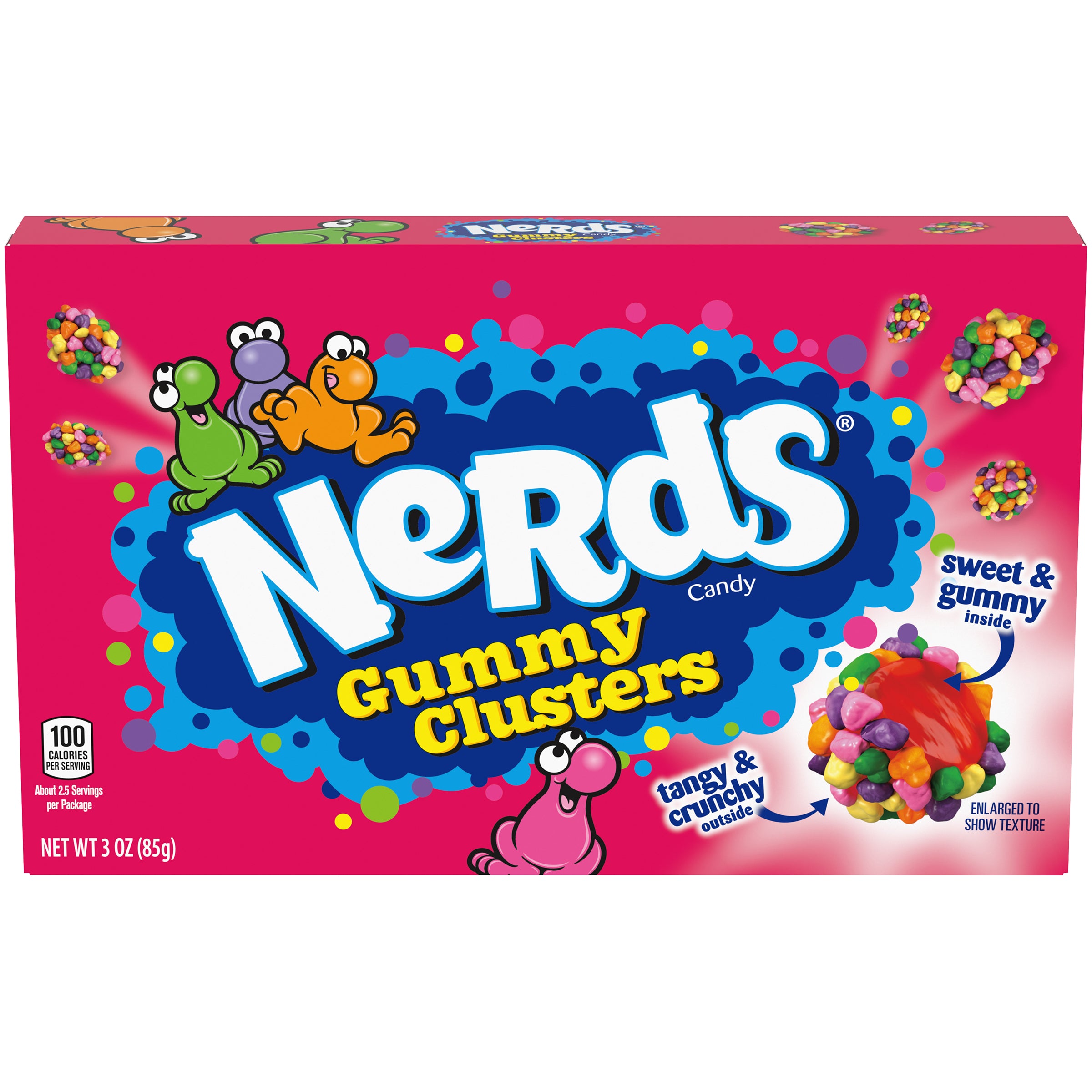 Rainbow Nerds Gummy Clusters Theaterbox - Nibblers Popcorn Company