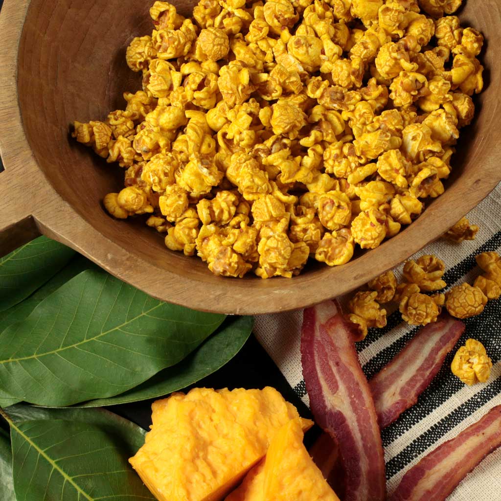 Bacon Cheddar Popcorn - Nibblers Popcorn Company