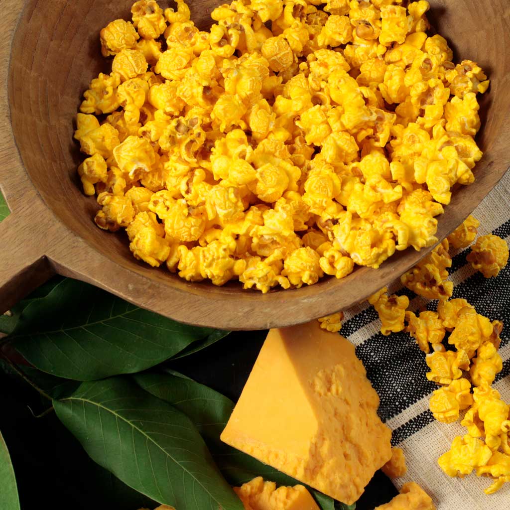 Cheddar Cheese Popcorn - Nibblers Popcorn Company