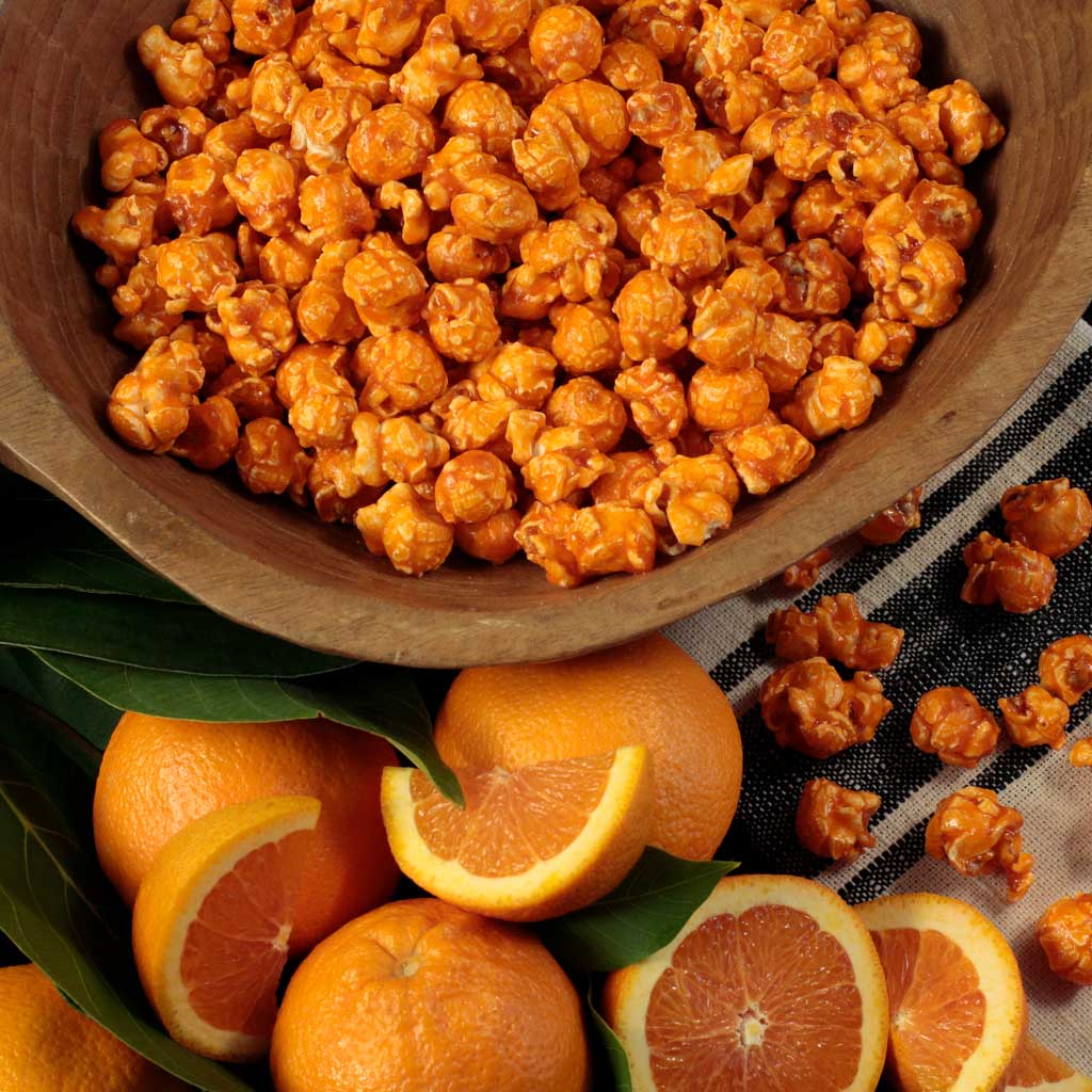 Orange Popcorn - Nibblers Popcorn Company