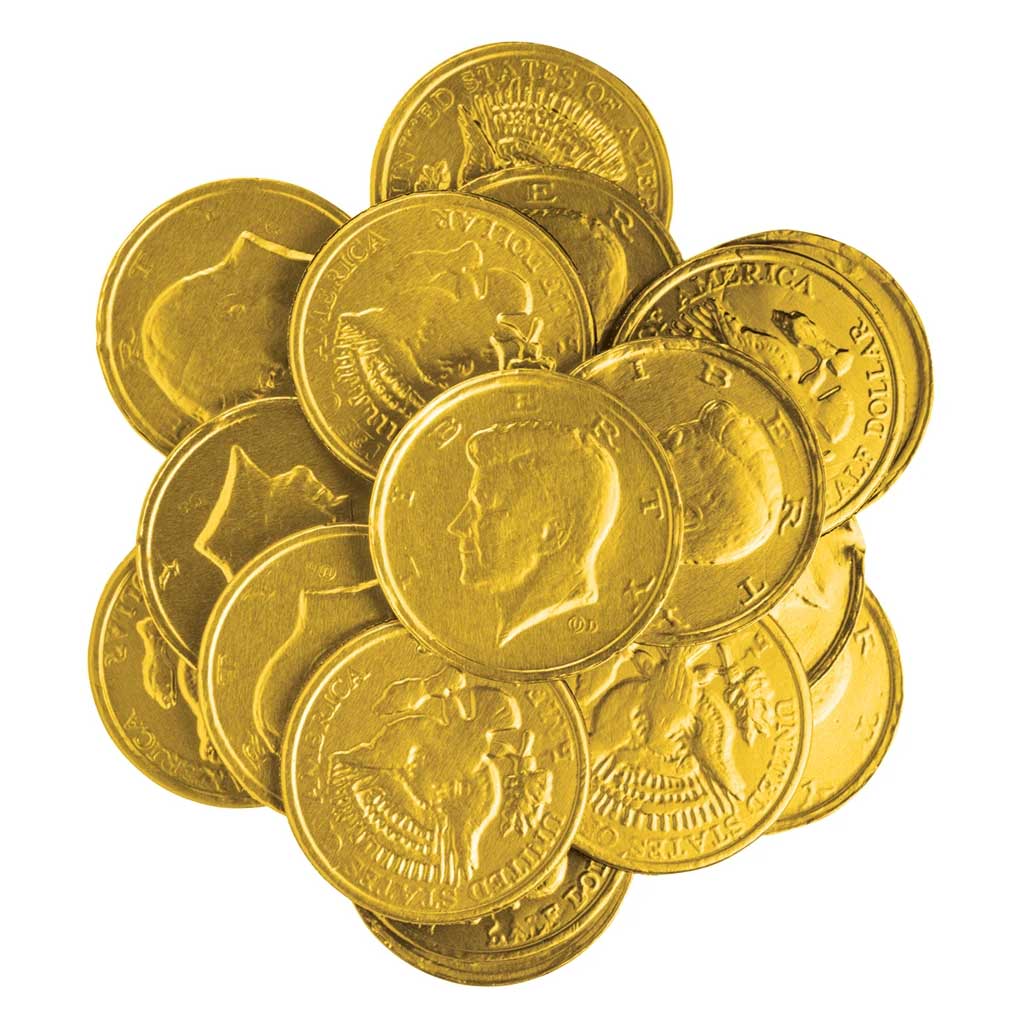 Chocolate Coins Confection - Nibblers Popcorn Company