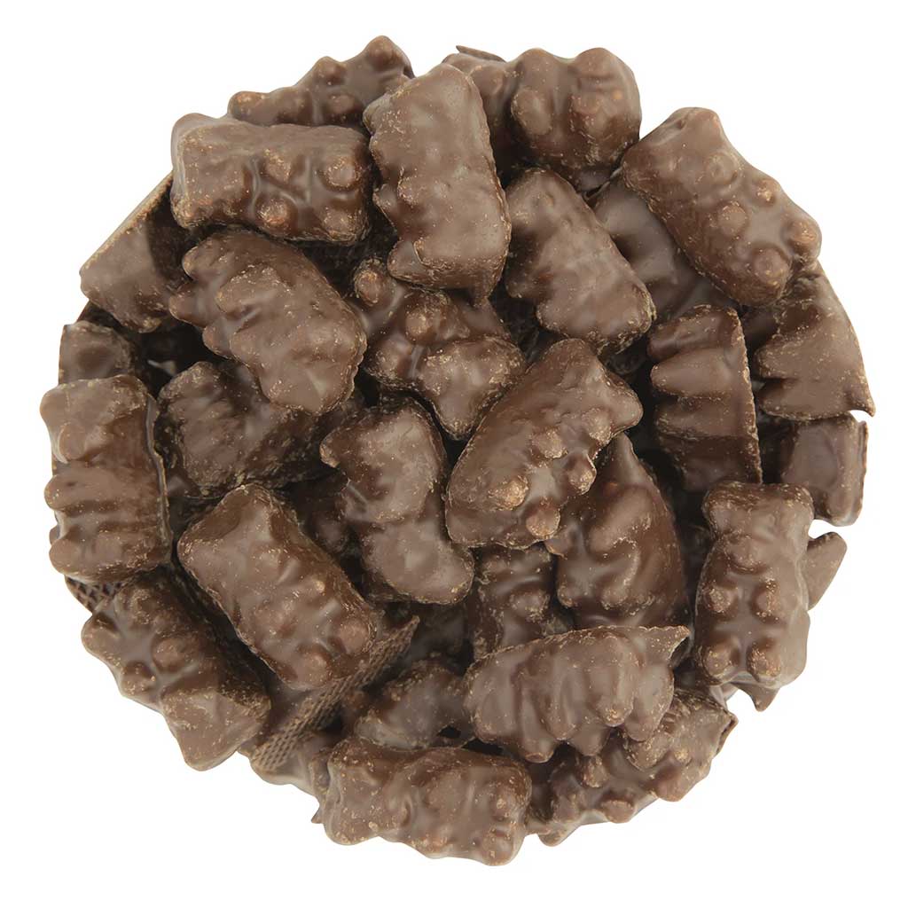 Dark Chocolate Gummy Bears Confection - Nibblers Popcorn Company