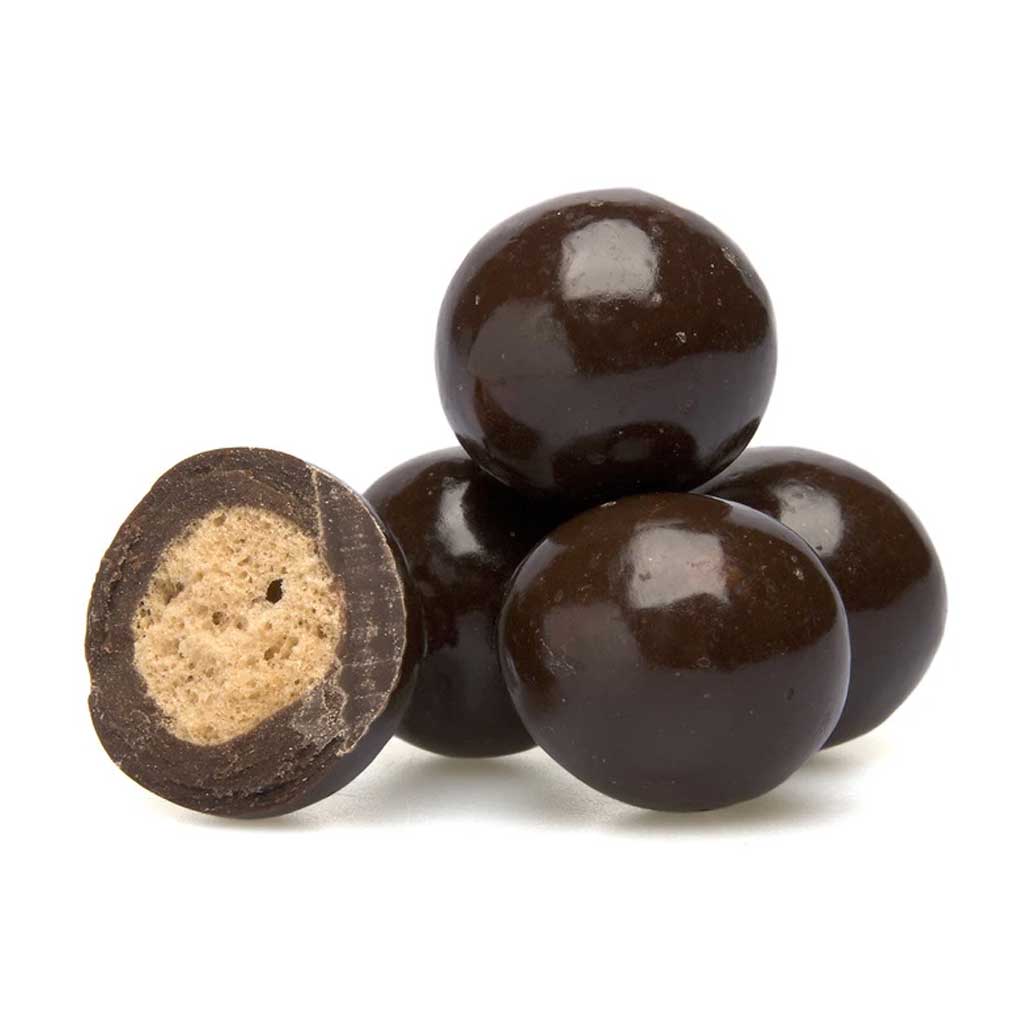 Dark Chocolate Malt Balls Confection - Nibblers Popcorn Company