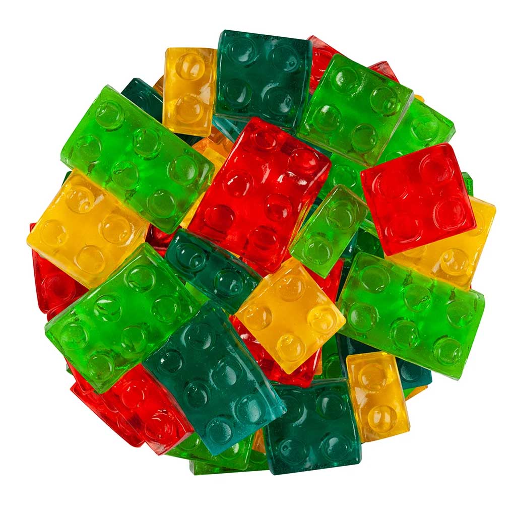 Gummy Blocks Confection - Nibblers Popcorn Company