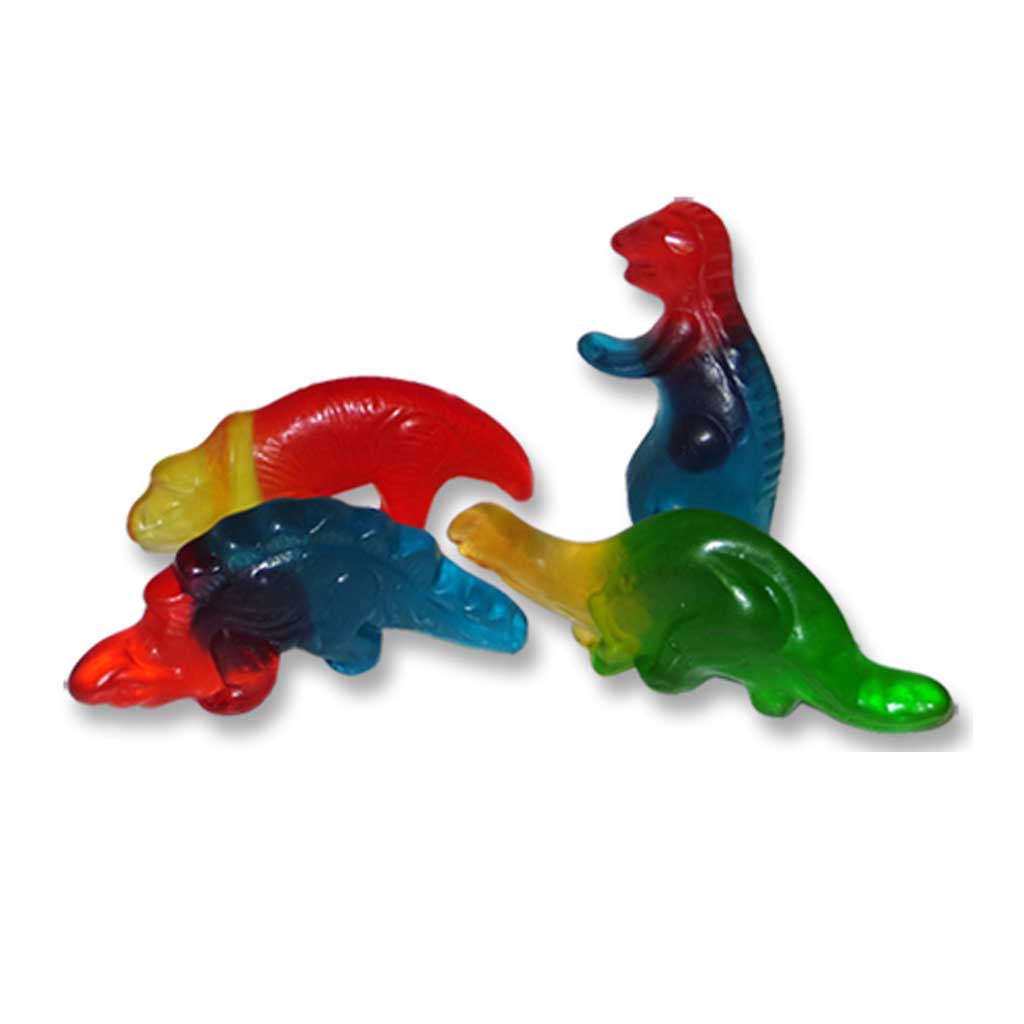 Gummy Dinosaurs Confection - Nibblers Popcorn Company