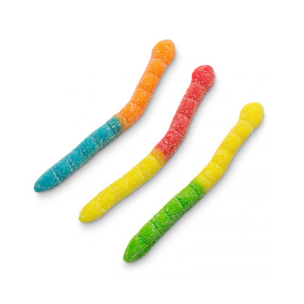 Gummy Sour Worms Confection - Nibblers Popcorn Company