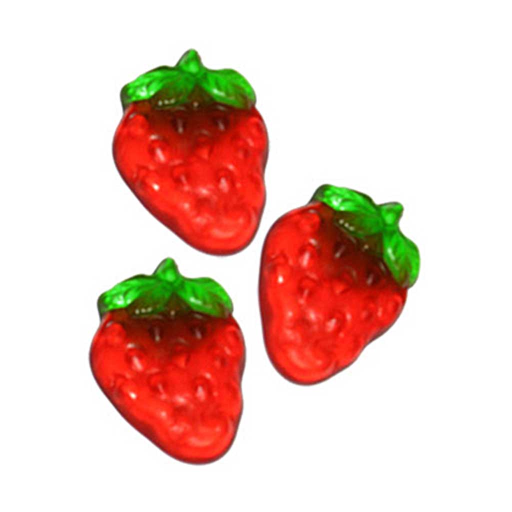 Gummy Strawberries Confection - Nibblers Popcorn Company