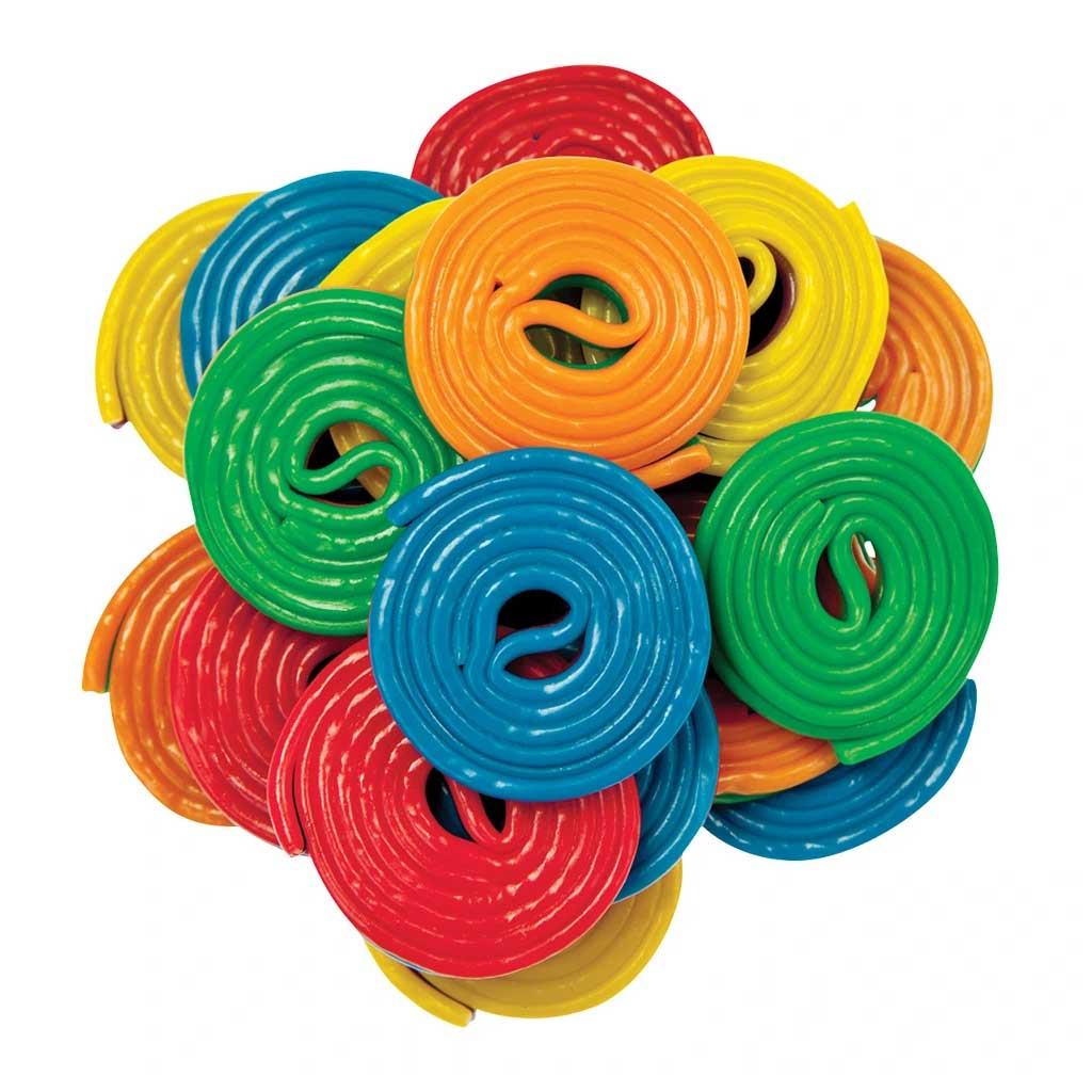 Licorice Wheels - Rainbow Confection - Nibblers Popcorn Company