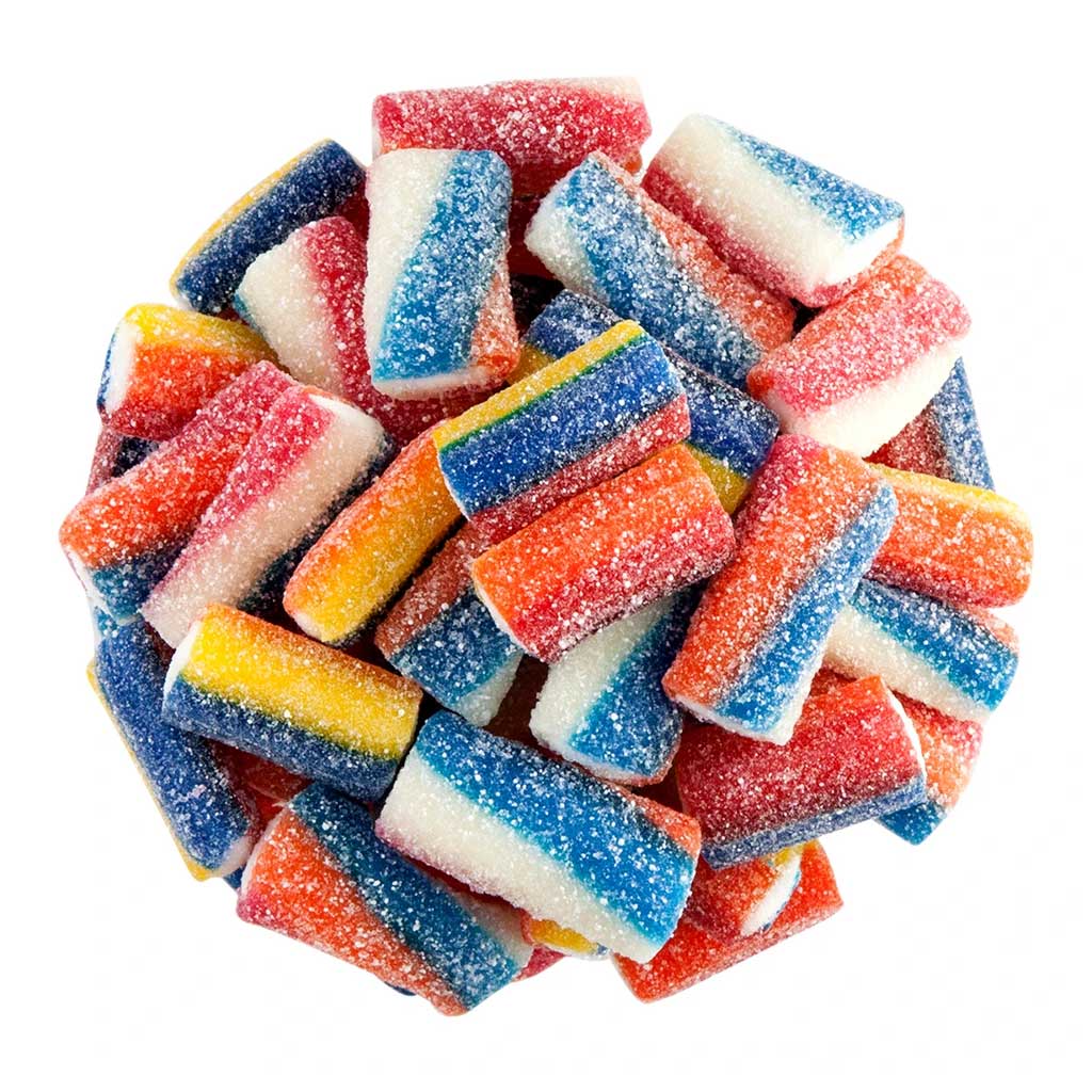Sour Rainbow Licorice Sticks Confection - Nibblers Popcorn Company