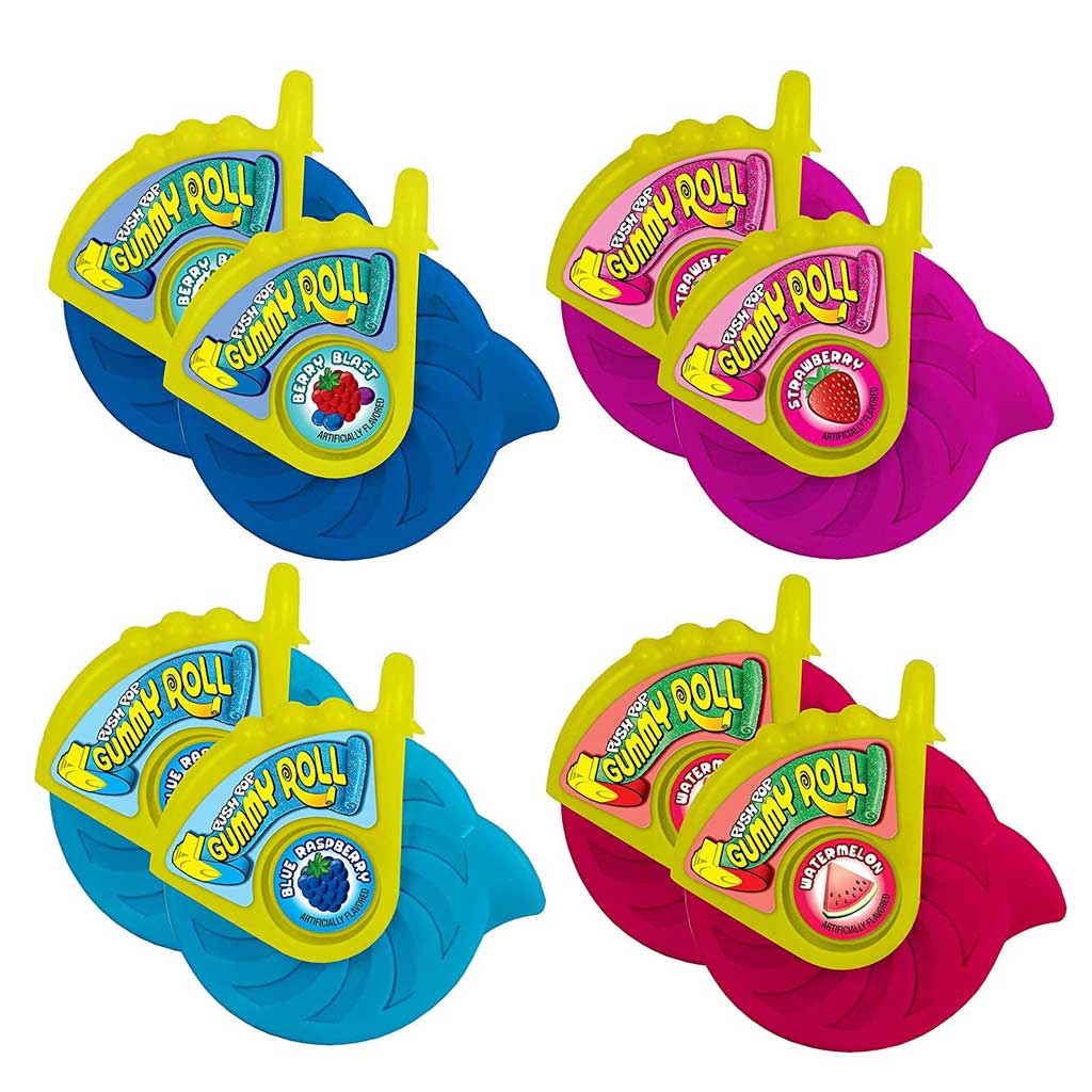 Push Pops Gummy Roll Confection - Nibblers Popcorn Company