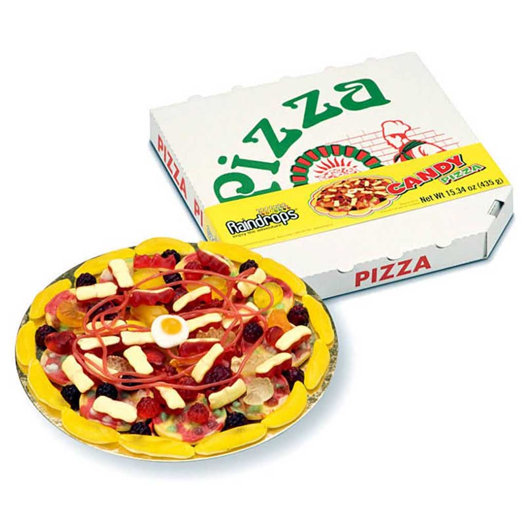 Raindrops Gummy Pizza - Large Confection - Nibblers Popcorn Company